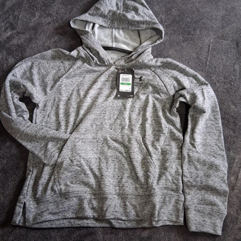 Under-armour Women's Grey and Silver Hoodie